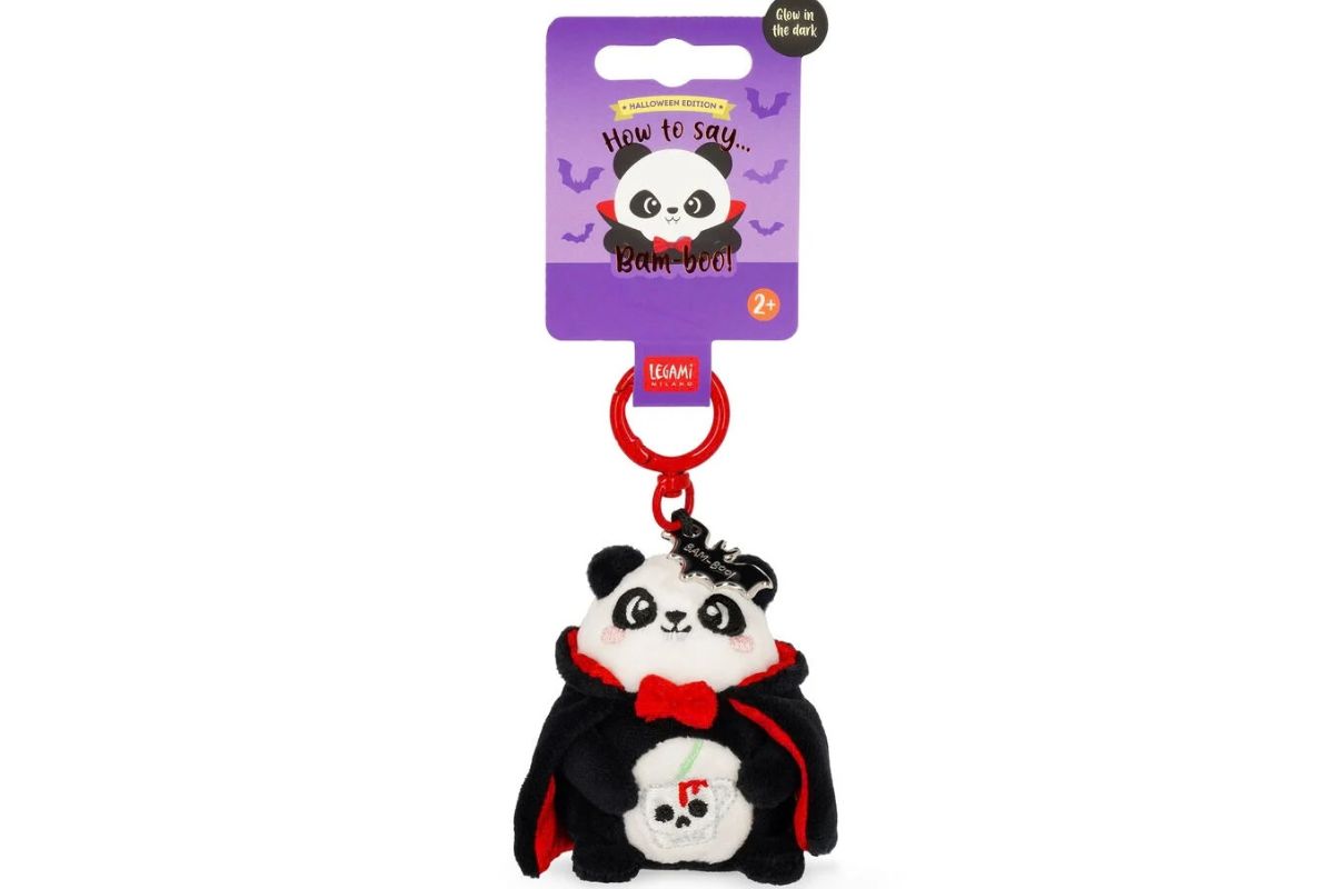 Legami Panda-Plüsch-Schlüsselanhänger "Bam-Boo!" Halloween - Tiny Super Soft!6