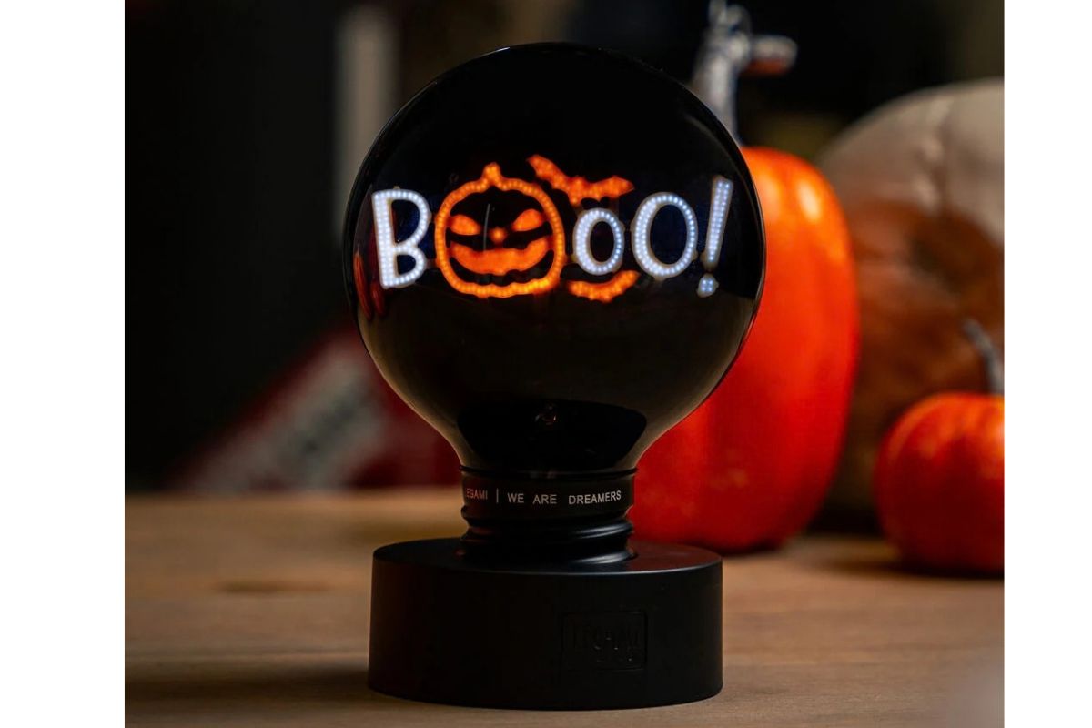 Legami Pumpkin Boo Bulb Fiction XL – Deko-Tischlampe Glühbirnenform Halloween