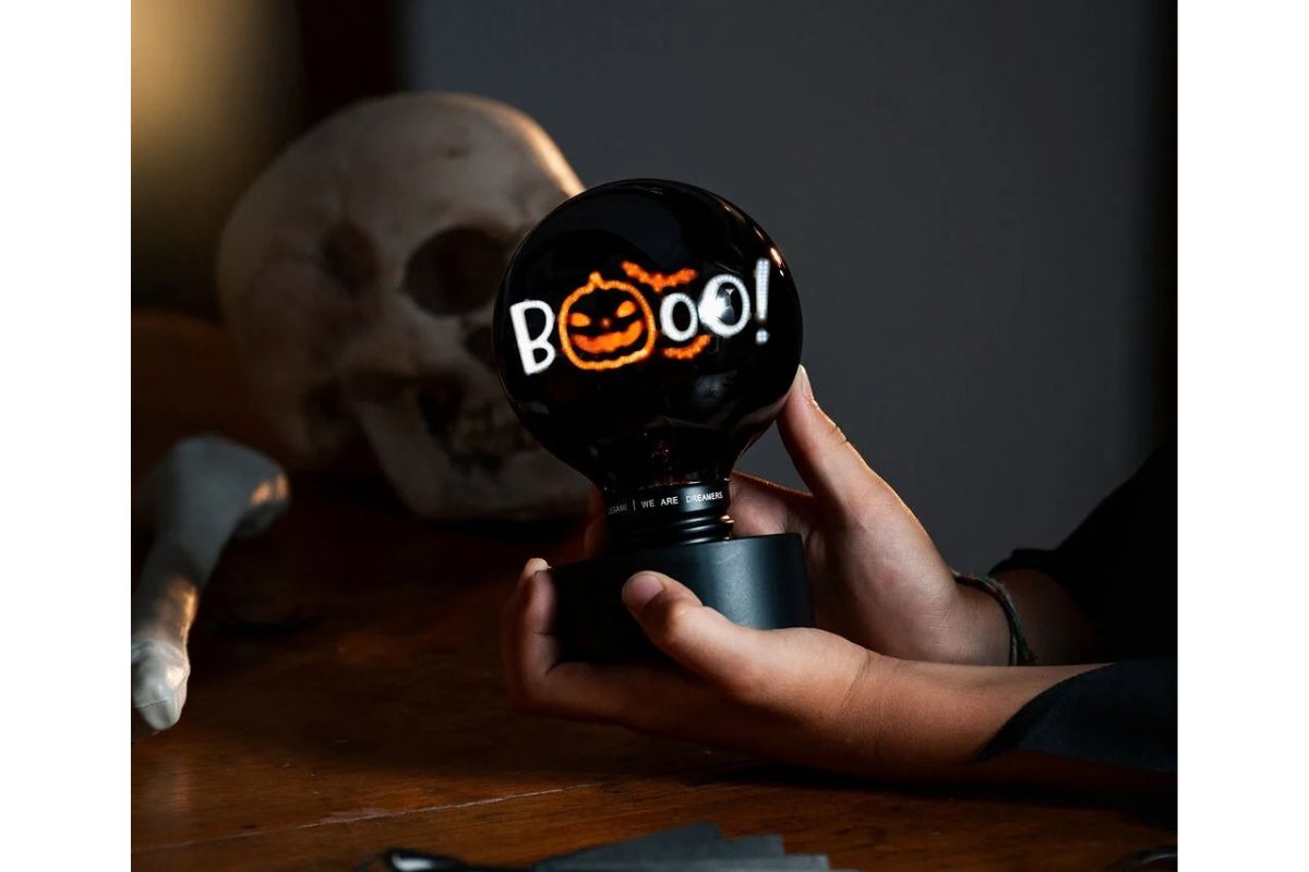 Legami Pumpkin Boo Bulb Fiction XL – Deko-Tischlampe Glühbirnenform Halloween2