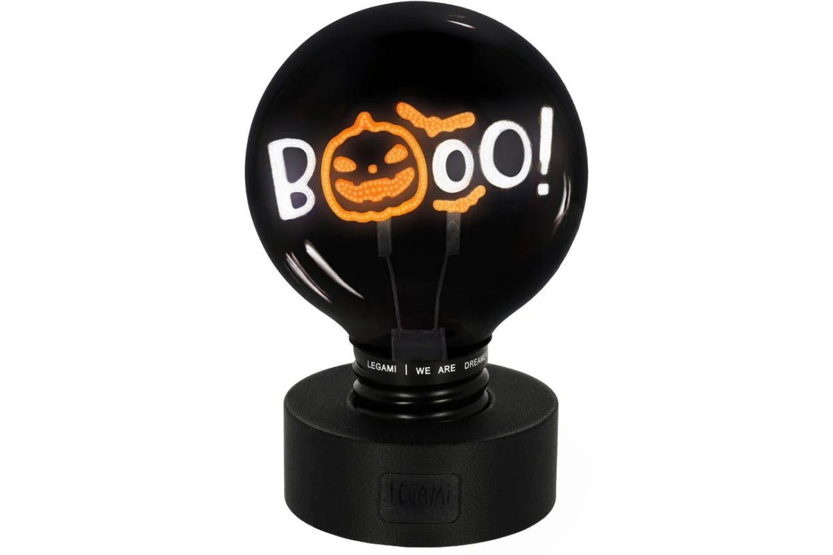 Legami Pumpkin Boo Bulb Fiction XL – Deko-Tischlampe Glühbirnenform Halloween6