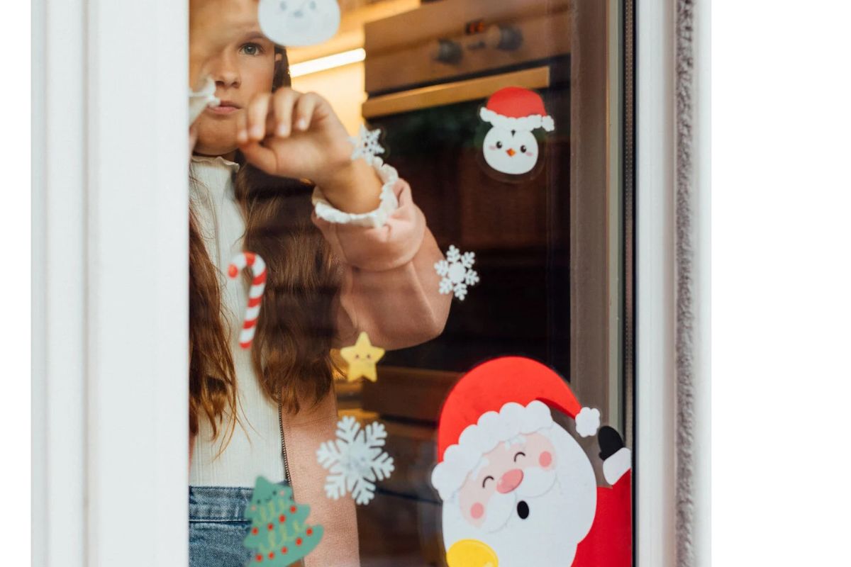 Legami Set 70 Elektrostatische Fenster Aufkleber- Weihnachten2