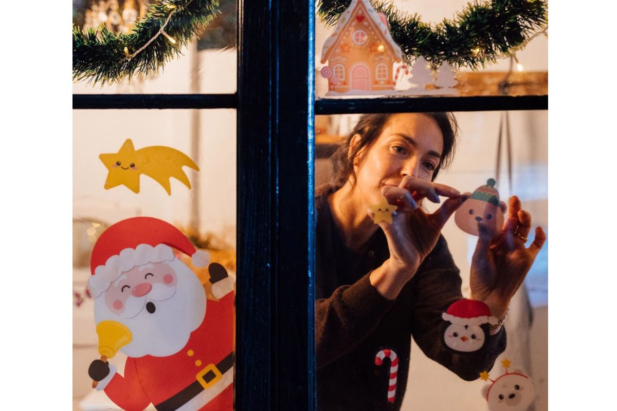 Legami Set 70 Elektrostatische Fenster Aufkleber- Weihnachten6