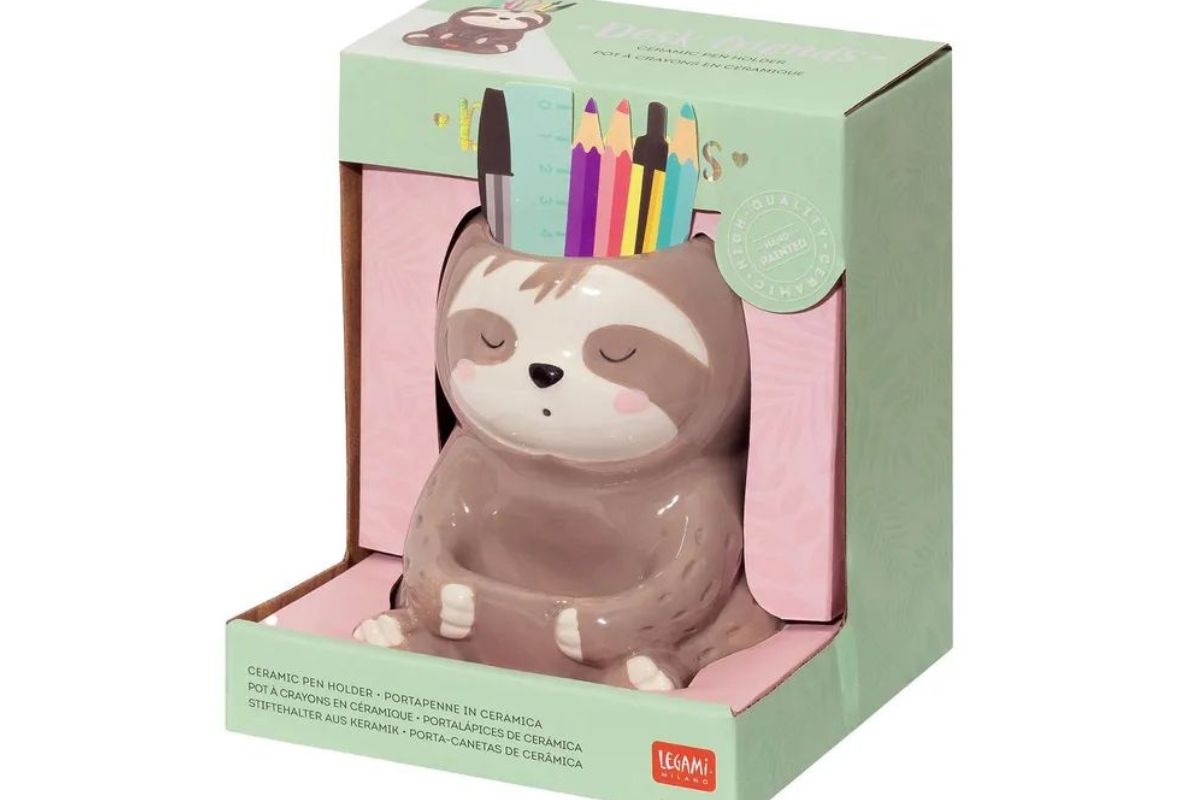 Legami Stiftehalter aus Keramik Desk Friends Sloth