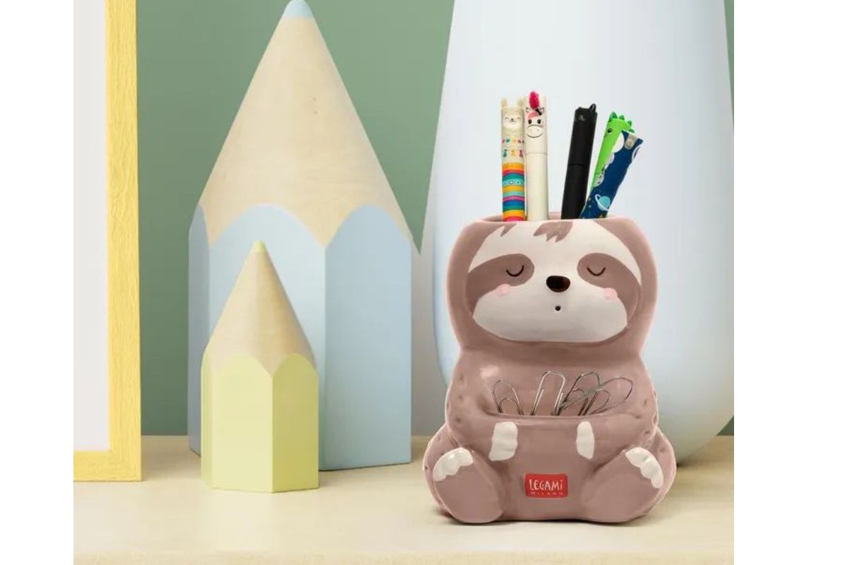 Legami Stiftehalter aus Keramik Desk Friends Sloth2