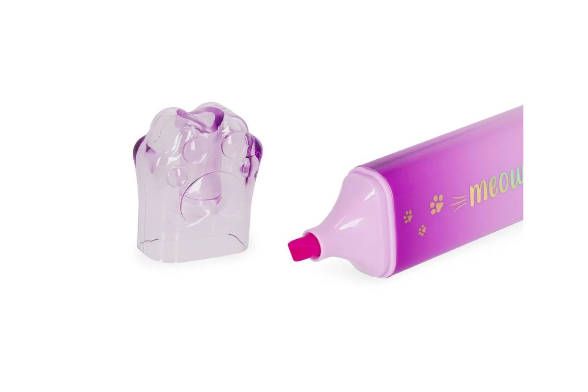 Legami Textmarker Meow Violett2