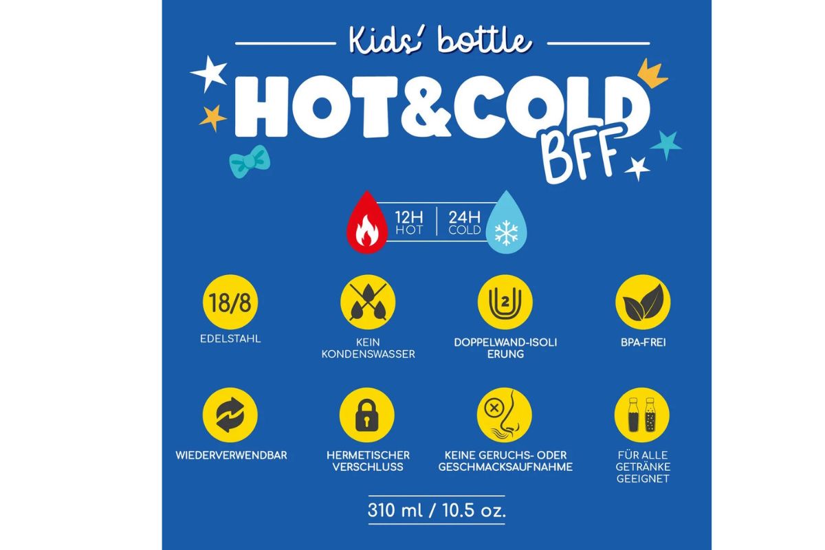Legami Thermosflasche für Kinder Penguin Hot&Cold BFF3