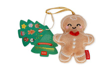 Lade das Bild in den Galerie-Viewer, Legami Weihnachtsdekoration Aufhänger Plüsch GINGERBREAD Weihnachten Oh-Oh-Ohrnaments5