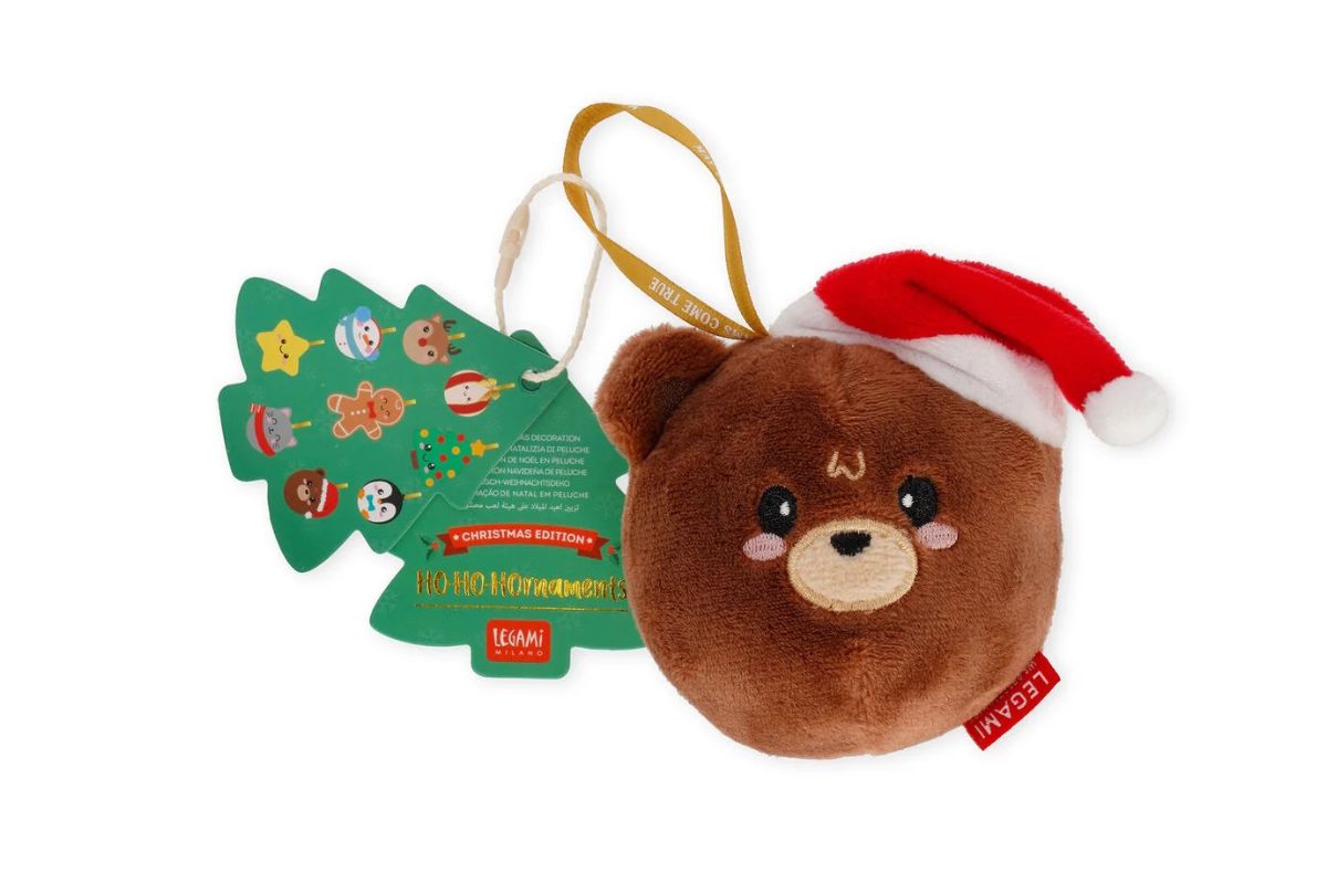Legami Weihnachtsdekoration Aufhänger Plüsch Teddy Bear Weihnachten Oh-Oh-Ohrnaments2
