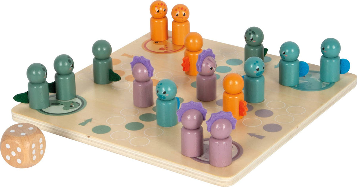 Ludo „Dino“ FSC 100% Brettspiel Gesellschaftsspiel Holzspielzeug