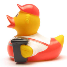 Lade das Bild in den Galerie-Viewer, Müllmann Ente Design by LILALU Schwimmente Gummiente2