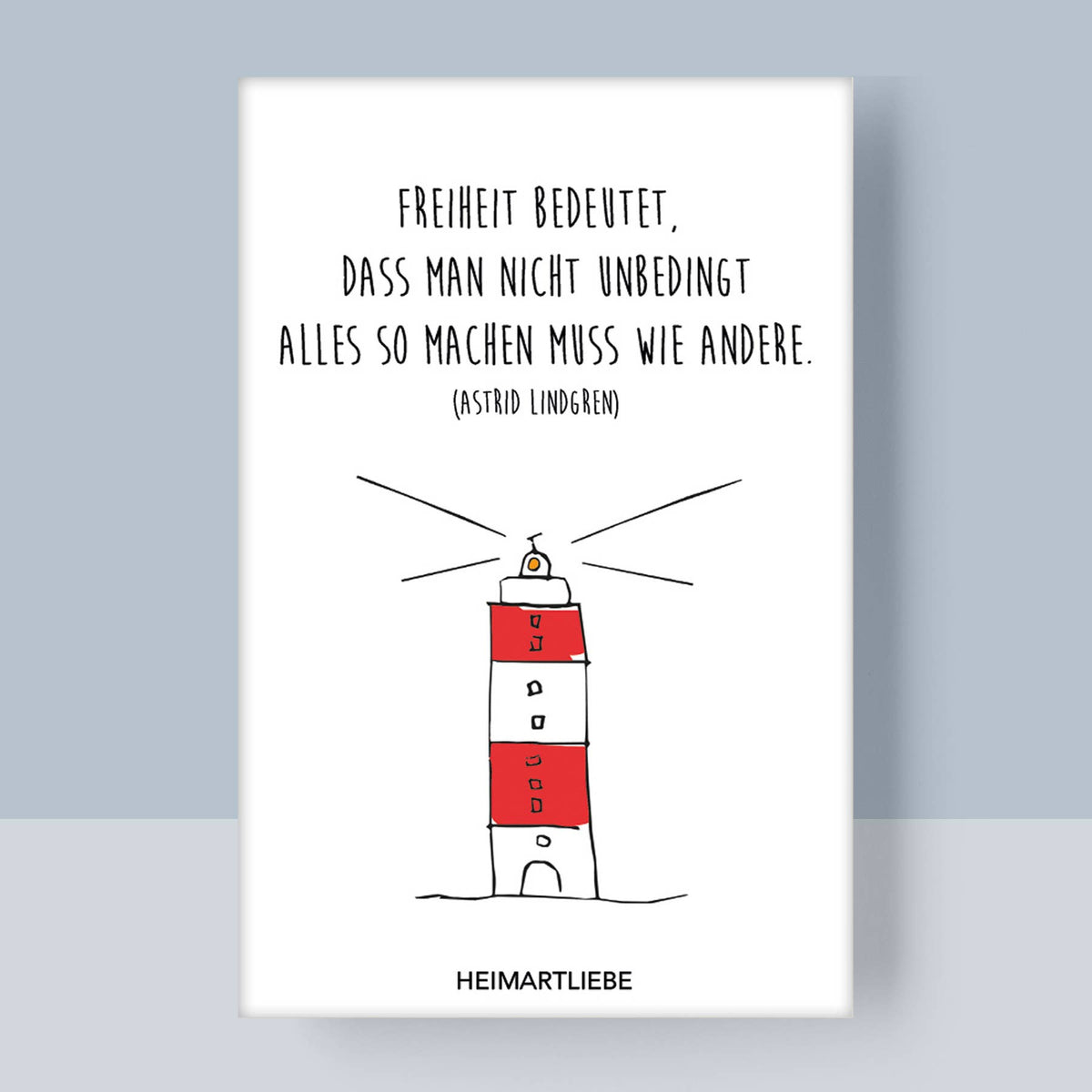 Motiv Magnet "Freiheit bedeutet" Souvenir Nordsee