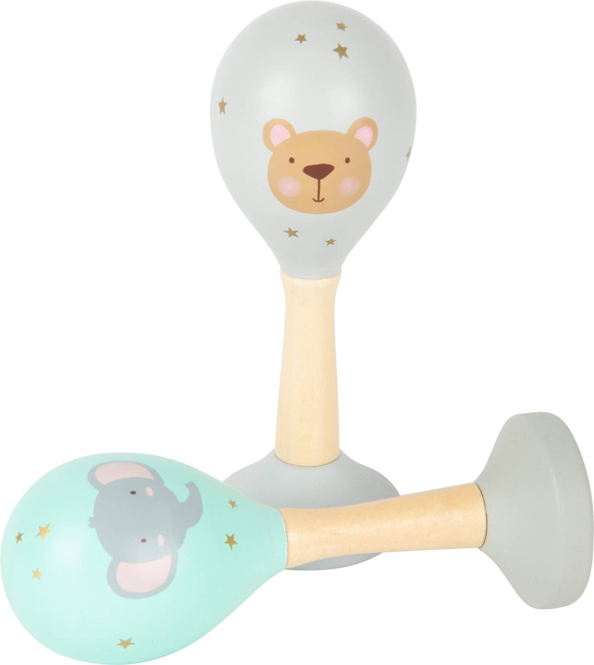 Musikrassel Pastell Baby Greiflinge Rassel Holz