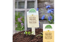 Lade das Bild in den Galerie-Viewer, Saatgut Hat die Blume einen Knick war die Hummel wohl zu Dick