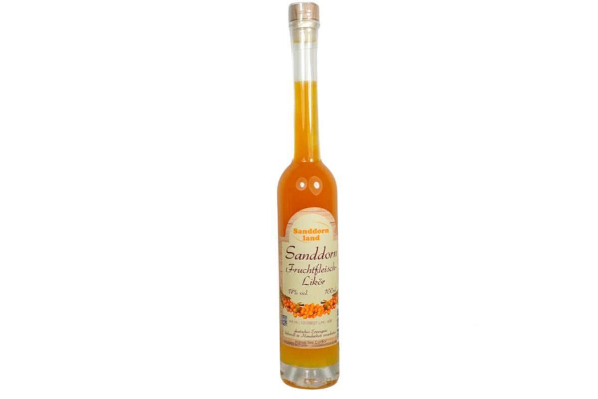 Sanddorn Fruchtfleisch Likör Hanse Tee Contor Handarbeit 100ml