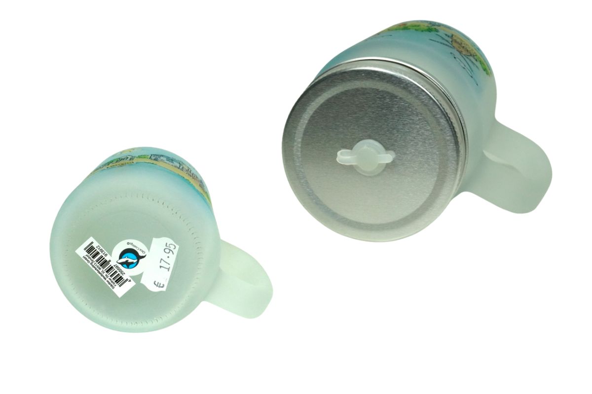 Schraubglas mit Strohhalm 450ml Zons am Rhein Souvenir Feste Zons2