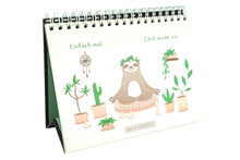 Load the picture into the gallery viewer, Spiral Buch Aufsteller Einfach mal Nix tun. Chill Mode On! Grafik Werkstatt