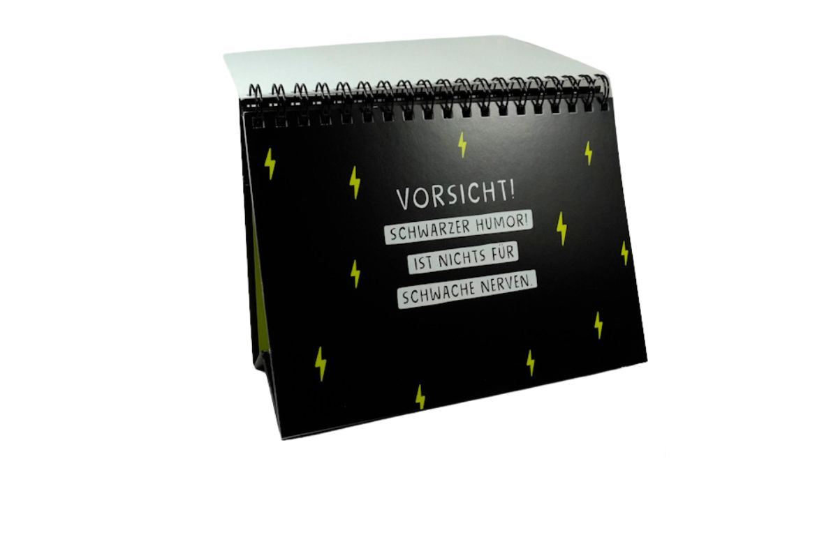 Spiral Buch Aufsteller Ich kaufe ein i und möchte lösen: F CK D CH Schwarzer Humor zum Totlachen Grafik Werkstatt4