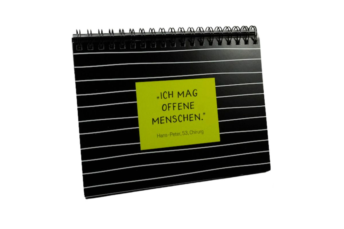 Spiral Buch Aufsteller Ich kaufe ein i und möchte lösen: F CK D CH Schwarzer Humor zum Totlachen Grafik Werkstatt5