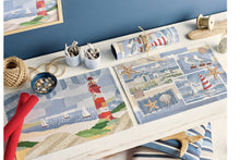 Lade das Bild in den Galerie-Viewer, Tischset „Beach House Gobelin“ – 2-teilig | Maritime Tischdeko2