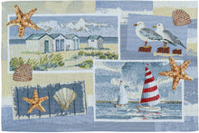 Lade das Bild in den Galerie-Viewer, Tischset „Beach House Gobelin“ – 2-teilig | Maritime Tischdeko3