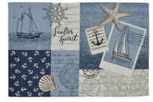 Lade das Bild in den Galerie-Viewer, Tischset Sailor Patch 2 Stück – maritime Tischdeko