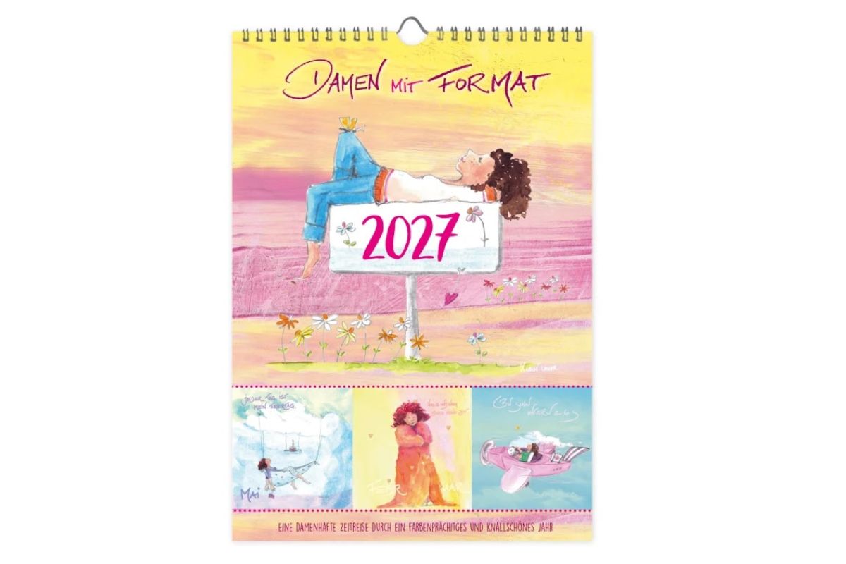 Wandkalender 2027 "Damen mit Format" Design Karin Tauer