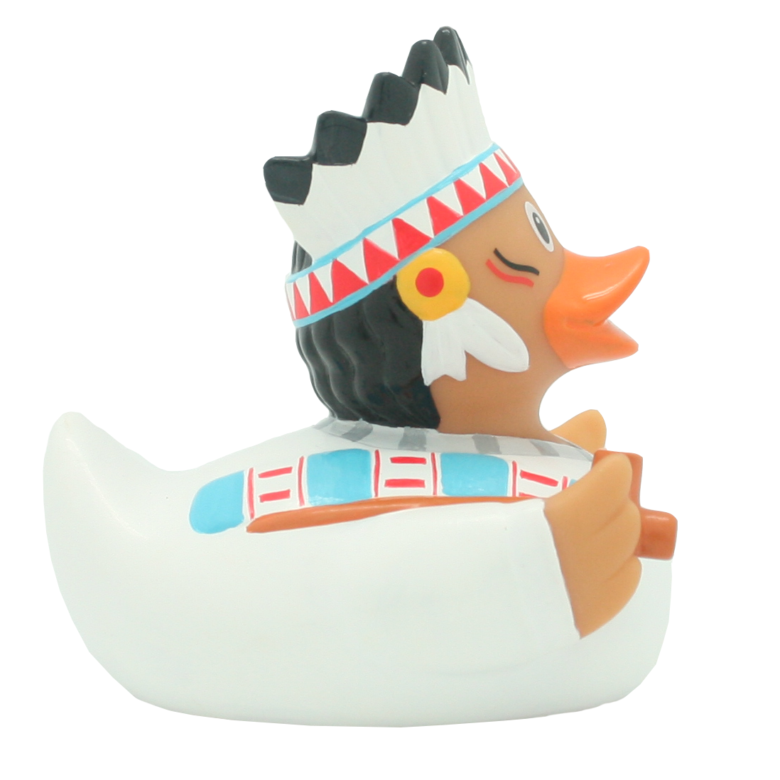 Häuptling Ente, LILALU, Badeente, Sammlerstück, Indianer, lustige Schwimmenten