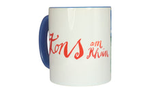 Lade das Bild in den Galerie-Viewer, Kaffeebecher Kaffeetasse Zons am Rhein Tasse Souvenir Tasse Blau