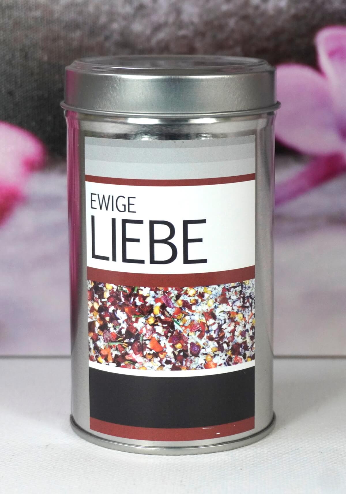 Ewige Liebe von Kräuterküche Gewürzzubereitung Hand abgefüllt 125gr. Dose8