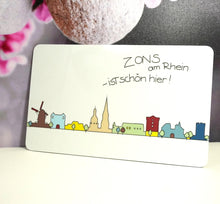 Lade das Bild in den Galerie-Viewer, Frühstücksbrettchen Zons am Rhein ist schön hier! Zons Souvenir