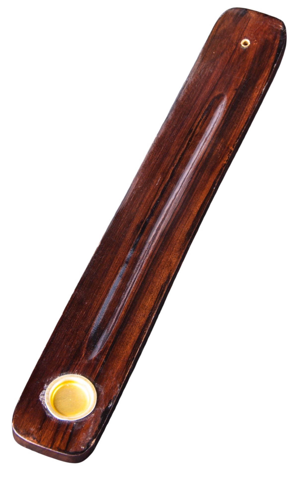 <transcy>Incense sticks and cones holder, wooden boat</transcy>