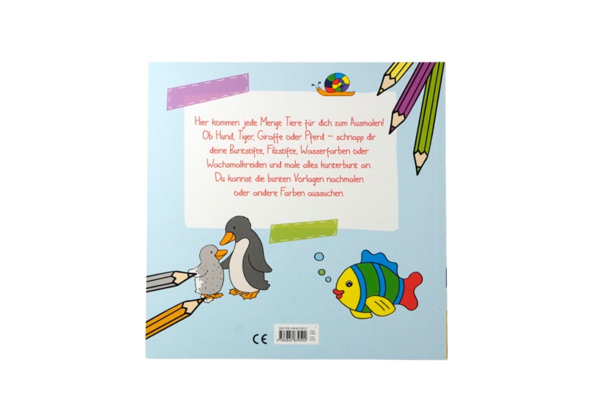 Mein erstes dickes Malbuch Tiere ab 2 Jahre