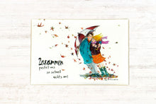 Lade das Bild in den Galerie-Viewer, Sweet Design Motiv Magnet Zusammen pustet uns so schnell nichts um! 9,5cm