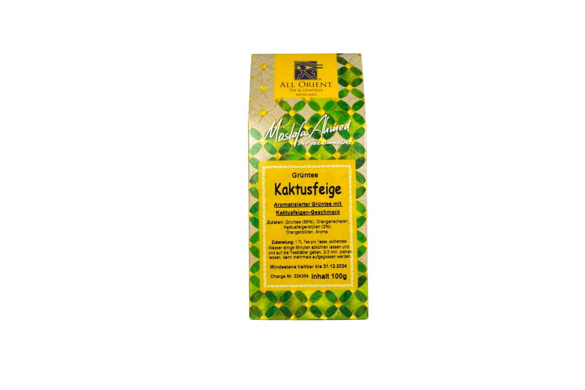 Aromatisierter Grün Tee Kaktusfeigen Note 100g3