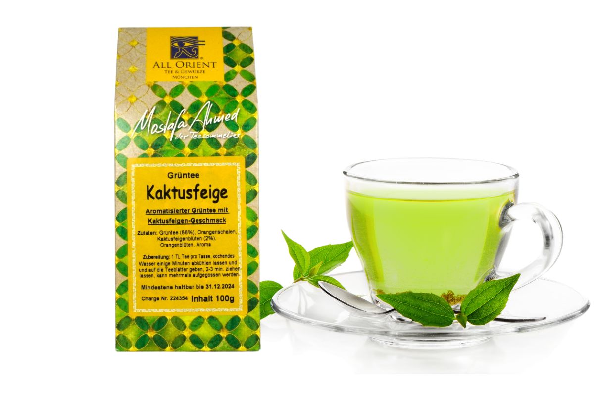 Aromatisierter Grün Tee Kaktusfeigen Note 100g5