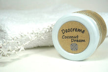 Lade das Bild in den Galerie-Viewer, Deocreme Coconut Dream 100% Bio-Öle 100% Handgemacht 0% Duftstoffe 50g3
