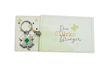 Lade das Bild in den Galerie-Viewer, Schlüsselanhänger Dein Glücks Bringer Kleeblatt Geschenk Mitbringsel4