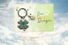 Lade das Bild in den Galerie-Viewer, Schlüsselanhänger Dein Glücks Bringer Kleeblatt Geschenk Mitbringsel2