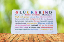 Lade das Bild in den Galerie-Viewer, Sweet Design by Nala Motiv Frühstücksbrettchen Glückskind Du bist toll