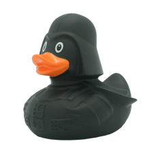 Load the picture into the gallery viewer, Black Star Ente, LILALU, Badeente, Sammlerstück, Galaxy, Lustige Schwimmenten