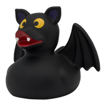 Lade das Bild in den Galerie-Viewer, Fledermaus Ente, LILALU, Badeente, Sammlerstück, Vampir, lustige Schwimmenten