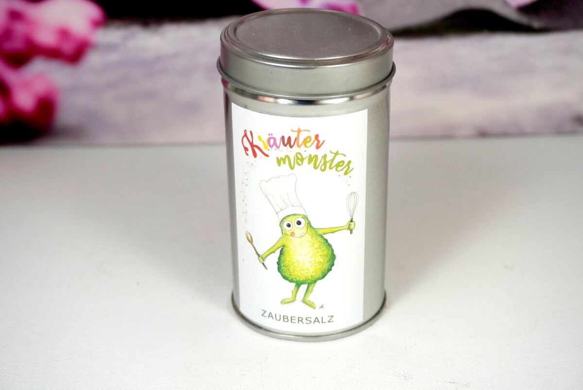 Zaubersalz von Kräuterküche Pommes Kartoffel Salz Mix von Hand abgefüllt 200gr. Dose4