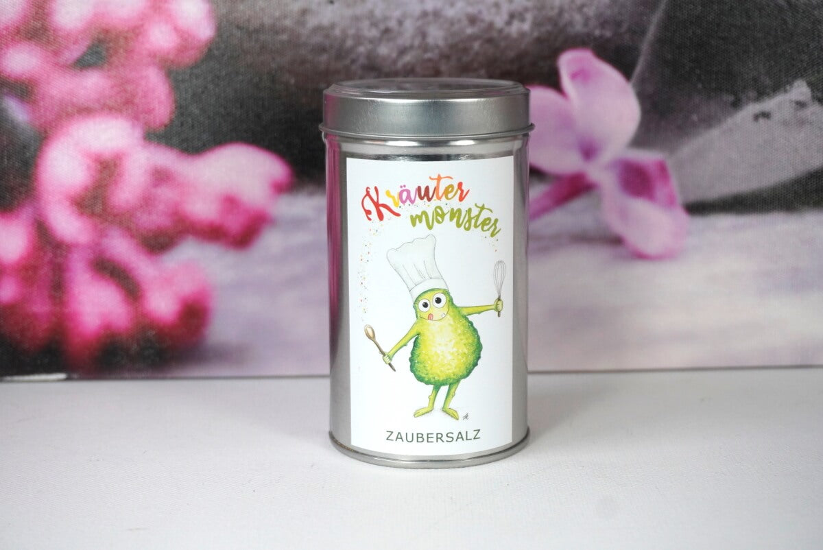 Zaubersalz von Kräuterküche Pommes Kartoffel Salz Mix von Hand abgefüllt 200gr. Dose6