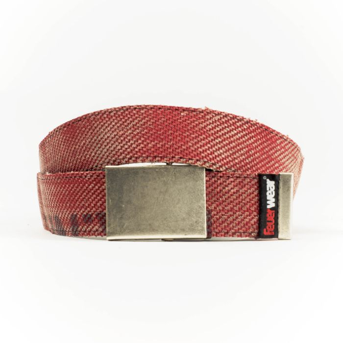 Gürtel Bill, Feuerwear, Unikate, Nachhaltigkeit, Feuerwehrschlauch, Feuerwehr, Weiß, Rot, Schwarz, Upcycling 5