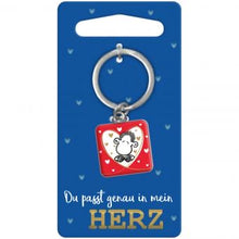 Lade das Bild in den Galerie-Viewer, Mini-Schlüsselanhänger »Du passt genau in mein Herz«