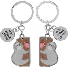Lade das Bild in den Galerie-Viewer, Schlüsselanhänger für Zwei »Mit Dir bin ich am liebsten faul«, Sheepworld, Schlüsselanhänger, Geschenkideen