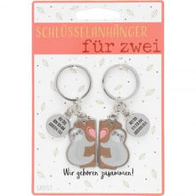 Lade das Bild in den Galerie-Viewer, Schlüsselanhänger für Zwei »Mit Dir bin ich am liebsten faul«, Sheepworld, Schlüsselanhänger, Geschenkideen