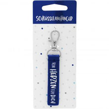 Lade das Bild in den Galerie-Viewer, Schlüsselanhänger »Von Herzen für Dich« azurblau, Sheepworld, Geschenkidee, Männer, Geburtstag, Vatertag