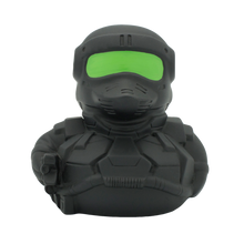 Load the picture into the gallery viewer, Cyber Krieger Ente, LILALU, Badeente, Sammlerstück, Galaxy, lustige Schwimmenten