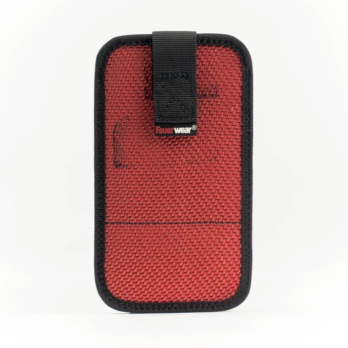 Handyhülle Mitch 11, Feuerwear, Unikate, Nachhaltigkeit, Feuerwehrschlauch, Feuerwehr, Handy, Weiß, Rot, Schwarz, Upcycling